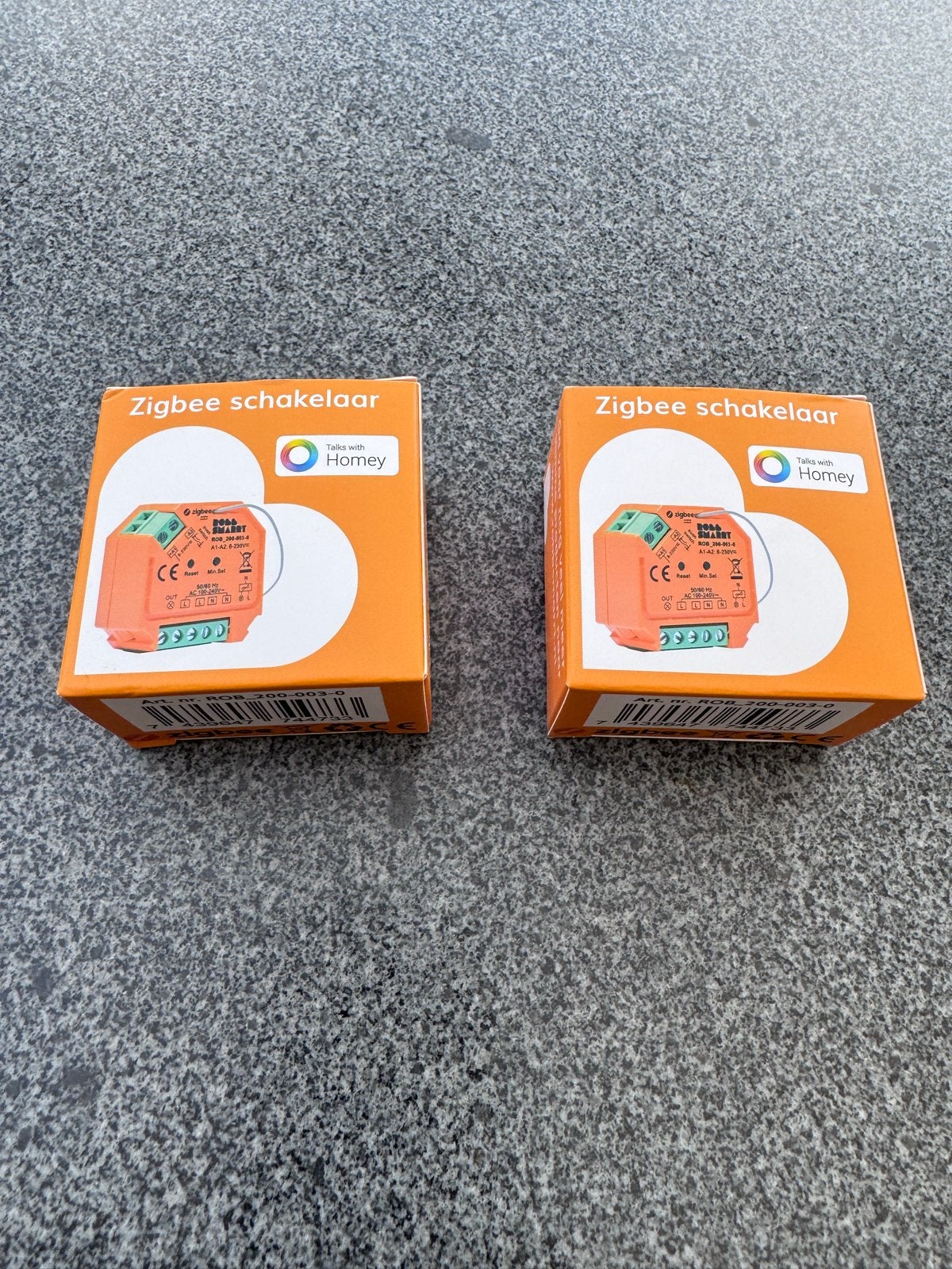 2 x NIEUW - ROBB SMARRT Zigbee Aan/Uit Pulsschakelaar, Doe-het-zelf en Verbouw, Elektra en Kabels, Ophalen of Verzenden, Nieuw