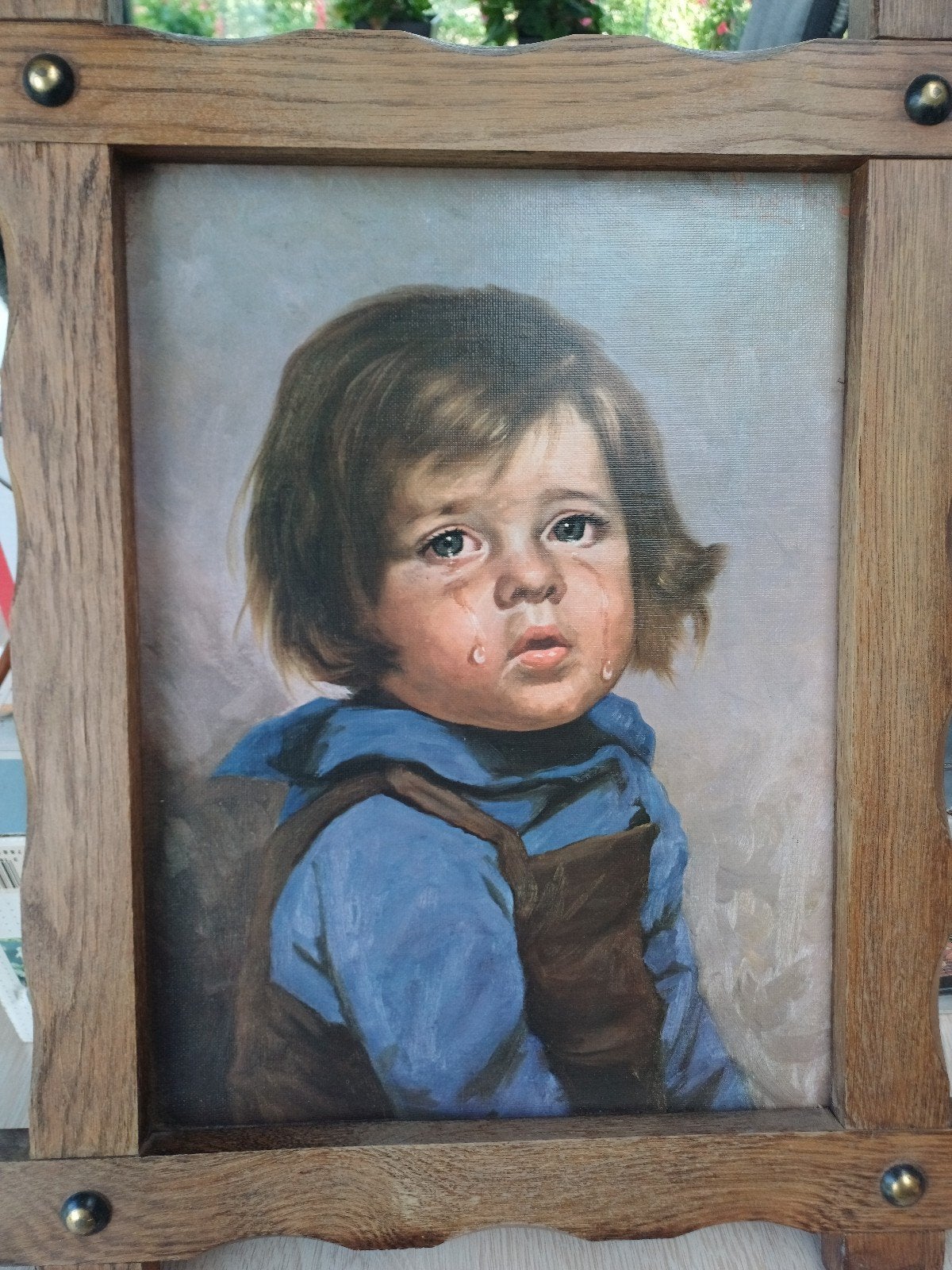 schilderij, Antiek en Kunst, Kunst | Schilderijen | Modern, Ophalen, Hout, Figuren