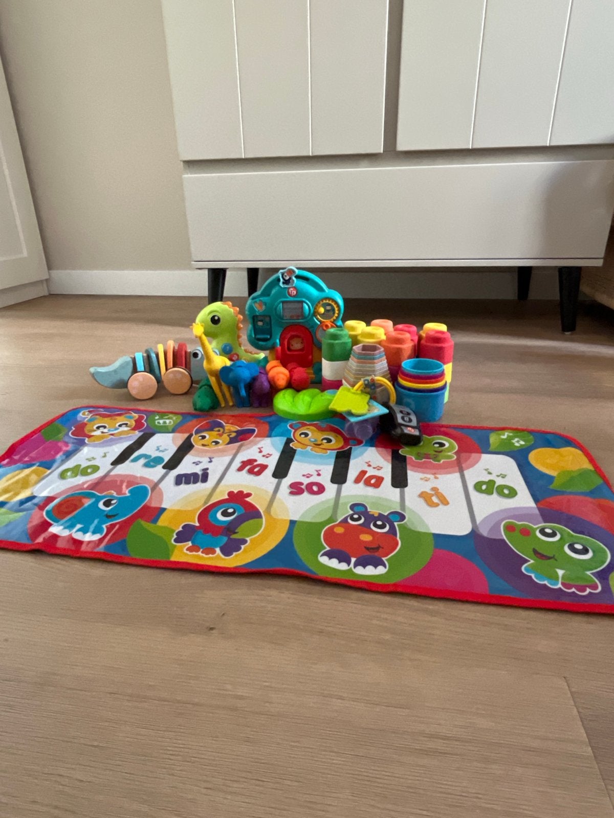 Grote set baby- en peuterspeelgoed, Ophalen, Gebruikt, Speelkleed, Met geluid
