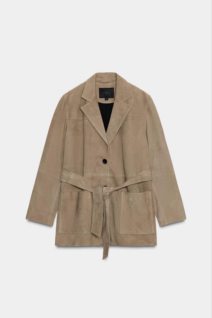 Zara Limited Edition Jack Suede 100% Leer Nieuw, Ophalen of Verzenden, Nieuw, Maat 42/44 (L), Beige