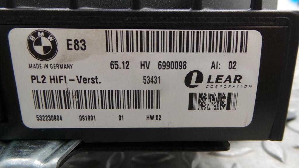BMW X3 E83 M54 170KW VERSTERKER UNIT AUDIO 2005, Ophalen of Verzenden, Gebruikt, ARN erkend