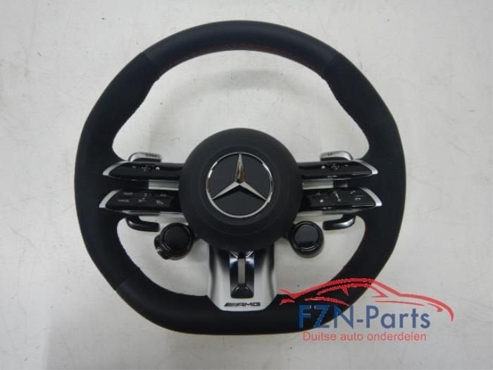 Mercedes-Benz C63 E63 AMG Stuur Leer Alcantara MF+F1+Airbag, Auto-onderdelen, Ophalen of Verzenden, Gebruikt