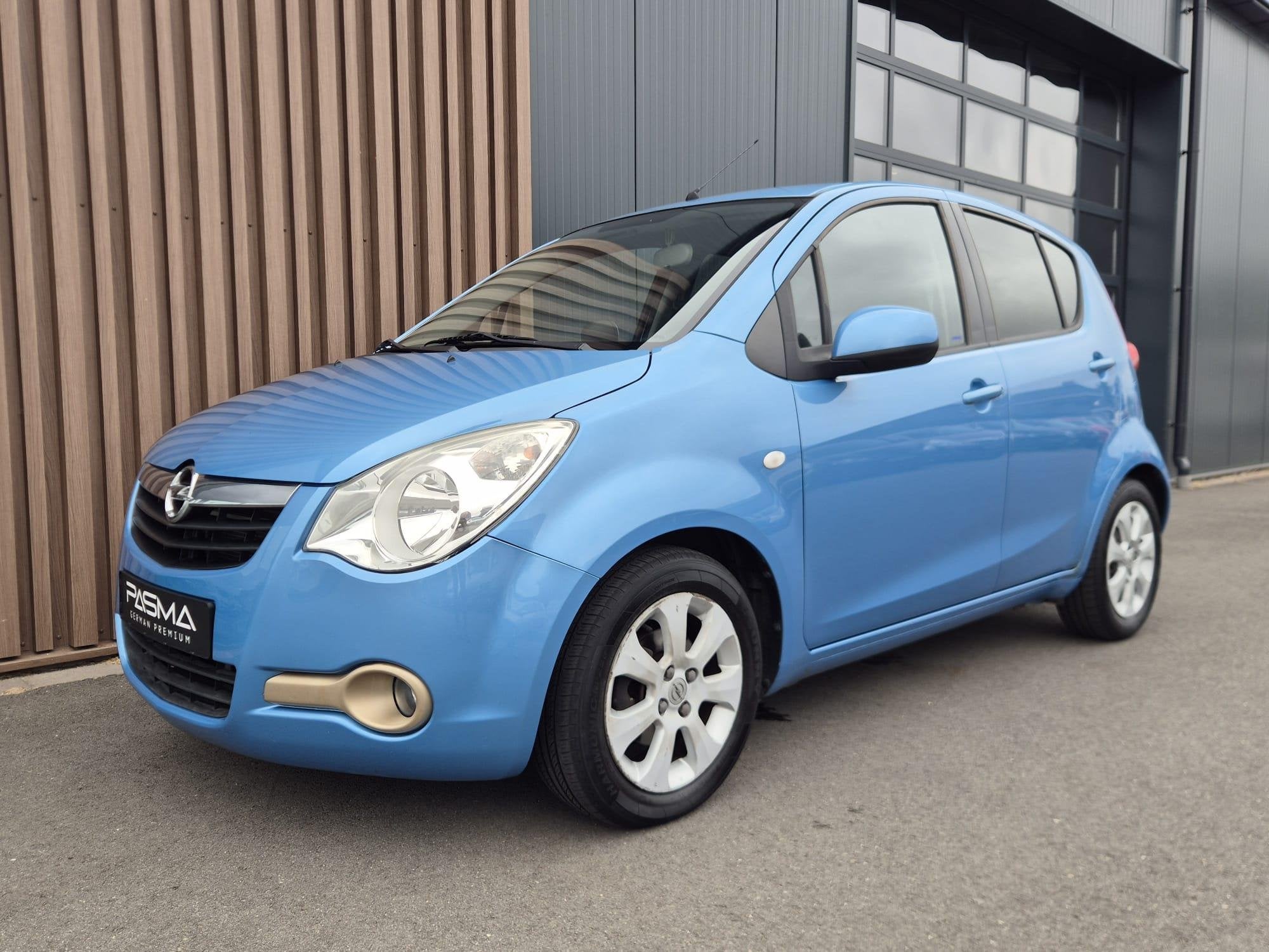 Opel Agila 1.0 Enjoy | Airco | Elektr. ramen | Stuurbedienin, Auto's, Stof, Gebruikt, 31 €/maand, Blauw