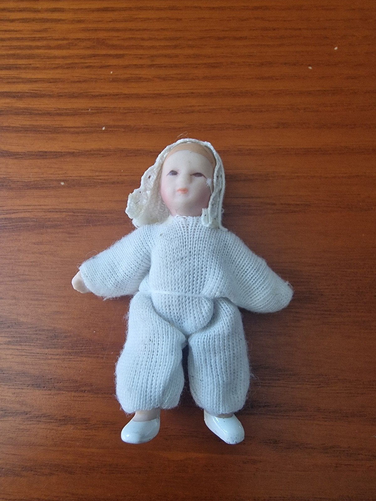 Del Prado porseleinen babypopje - 6 cm, Ophalen of Verzenden, Gebruikt, Babypop
