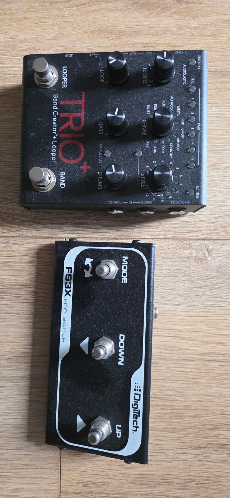 DigiTech Trio+ Band Creator + Looper & FS3X Footswitch, Ophalen of Verzenden, Gebruikt, Multi-effect