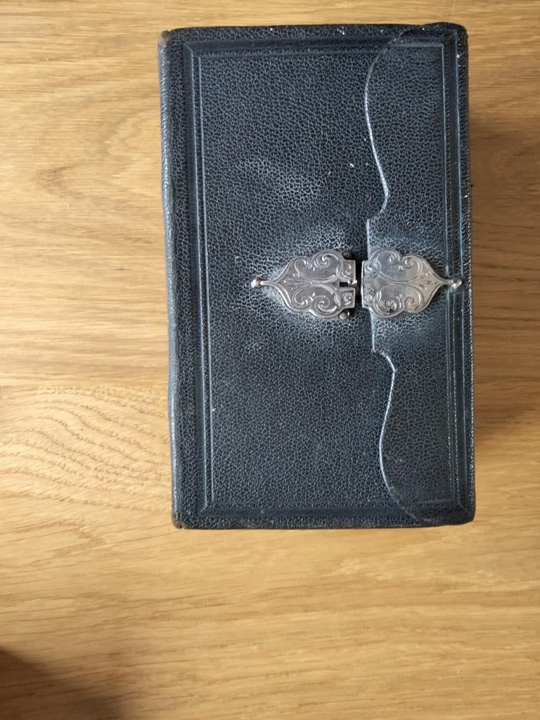 Het Nieuwe Testament - Oud Boek met Zilveren Sluiting, Antiek en Kunst, Ophalen of Verzenden, L.J. Veerman (uitgever)
