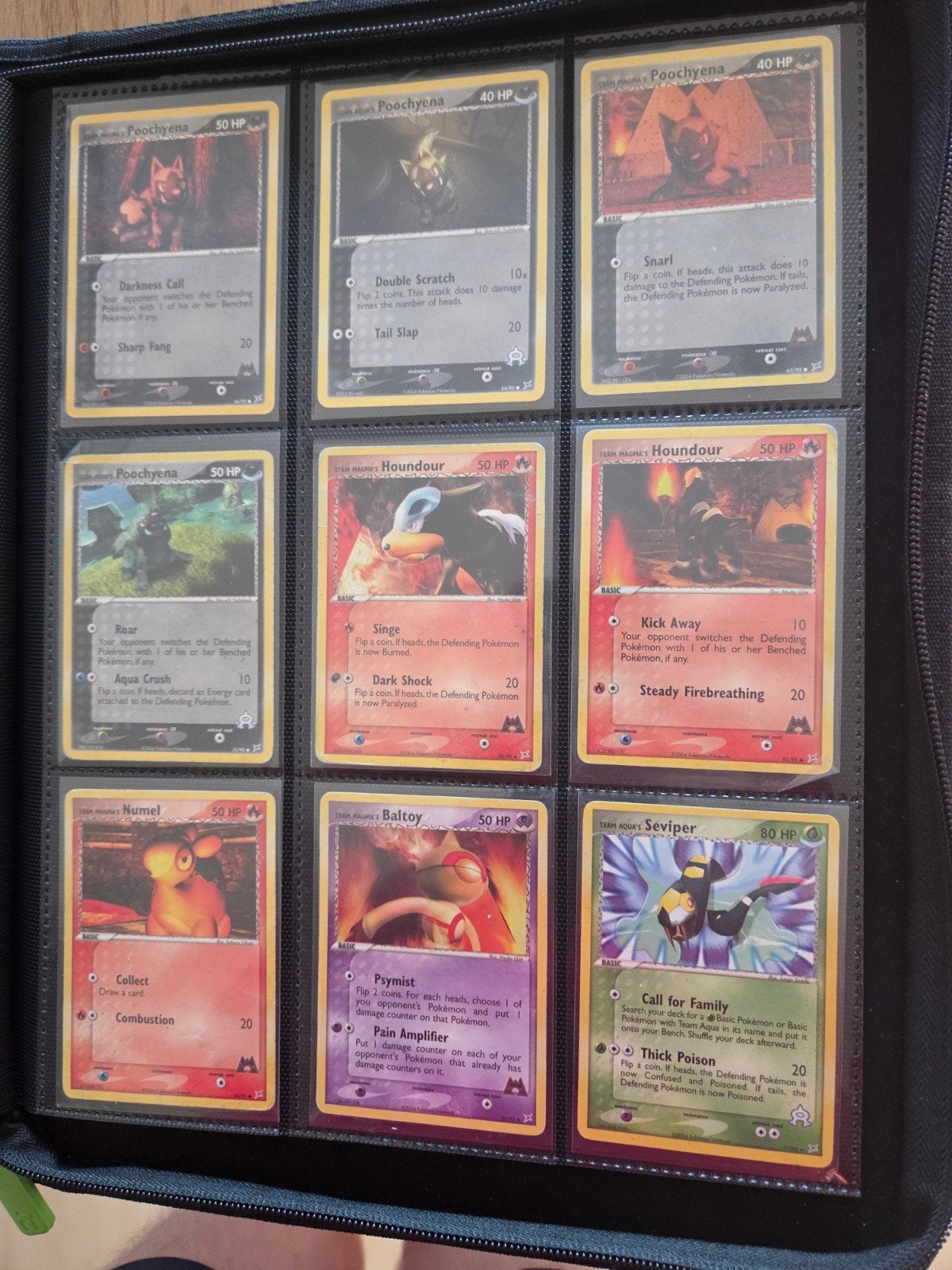 Oude / Vintage Pokémon kaarten Team Magma & Aqua (2004), Hobby en Vrije tijd, Ophalen of Verzenden, Zo goed als nieuw, Meerdere kaarten