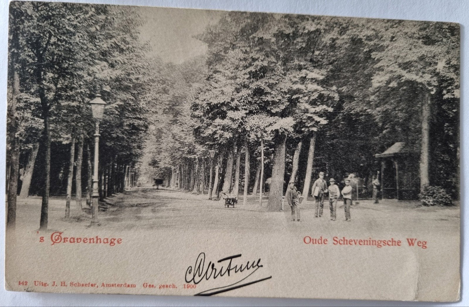 147)Oude Scheveningsche Weg, Den Haag/Scheveningen, Ophalen of Verzenden, Voor 1920, Gelopen, Zuid-Holland