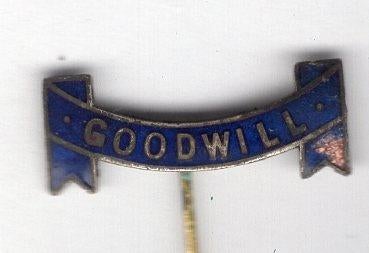 Goodwill Industries email speldje ( U_518 ), Verzenden, Zo goed als nieuw, Merk, Speldje of Pin