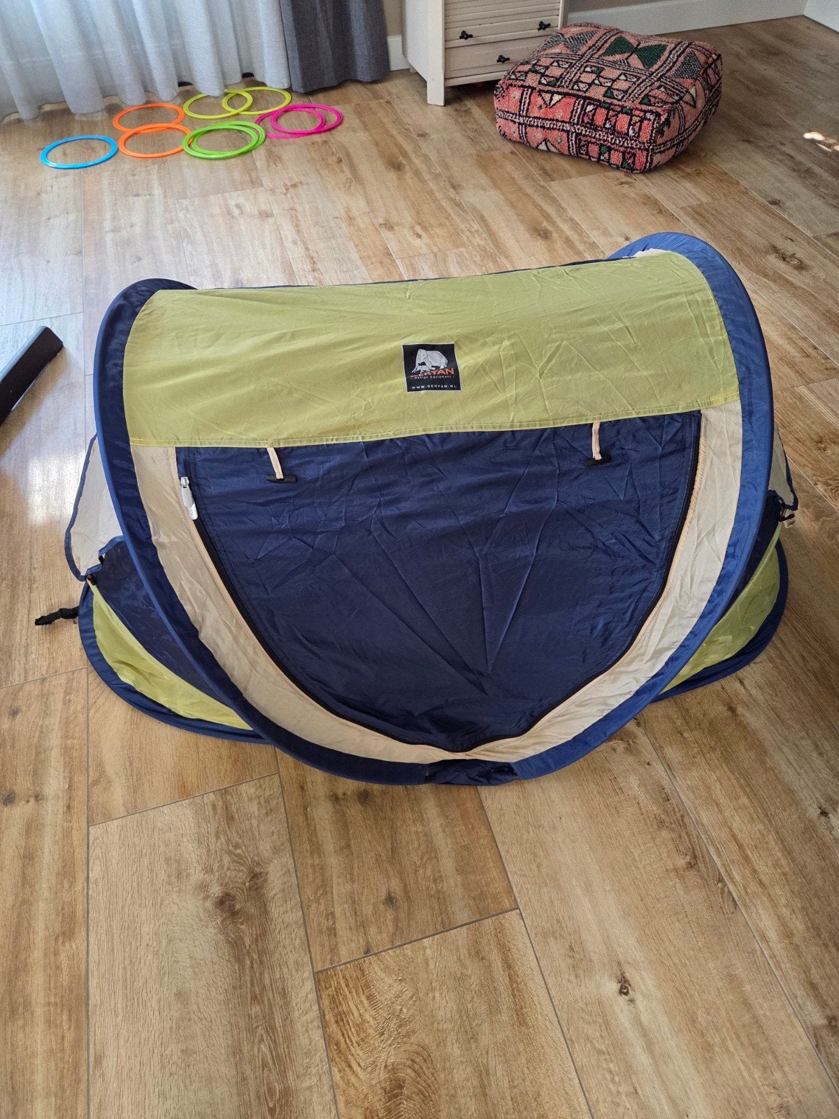Deryan Reisbedje/tent te koop, Ophalen, Zo goed als nieuw, Reisbedje
