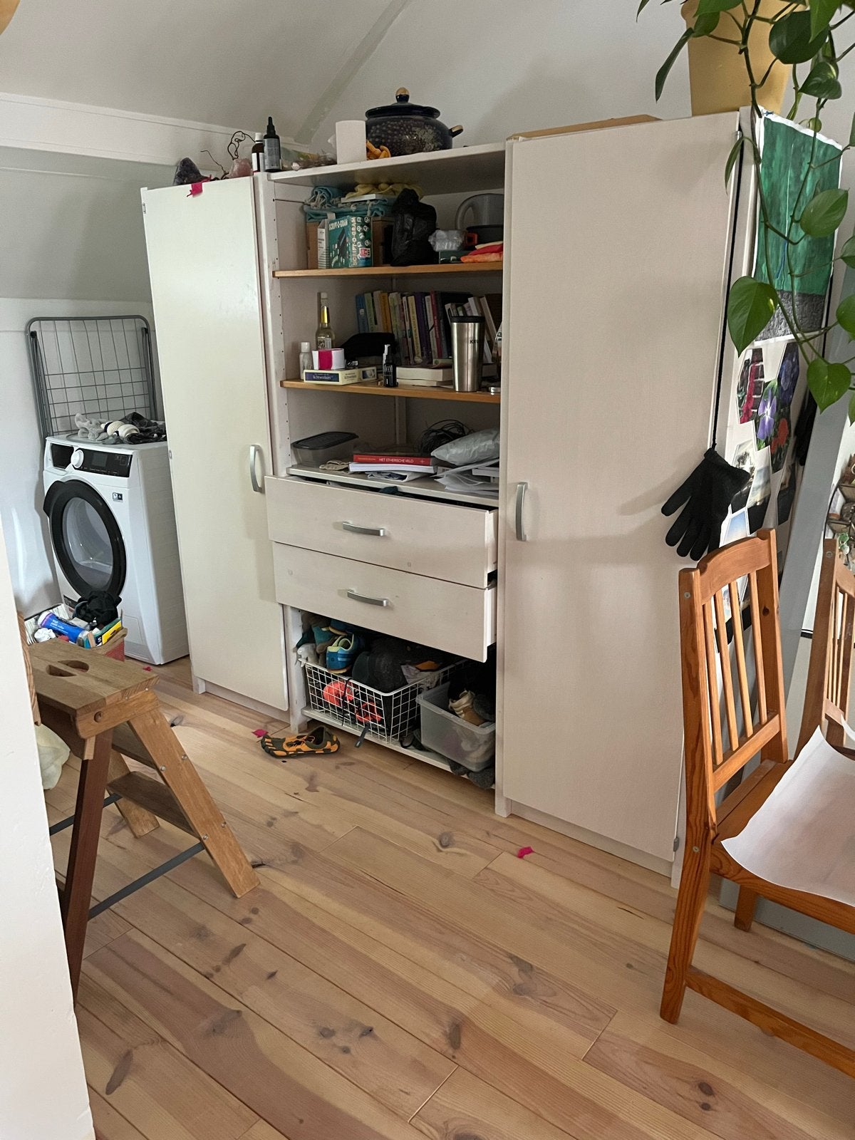 Lundia kledingkast 168x185 cm met deuren en lades, Huis en Inrichting, Kasten | Kledingkasten, Ophalen, Gebruikt, Met lade(s)