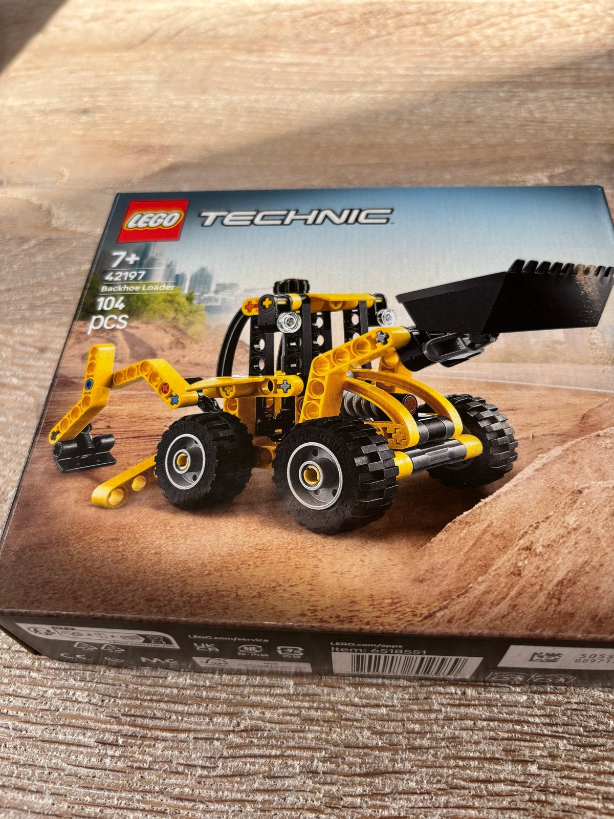 Lego Technic 42197 Backhoe Loader - Zo goed als nieuw, Ophalen, Lego, Zo goed als nieuw, Technic