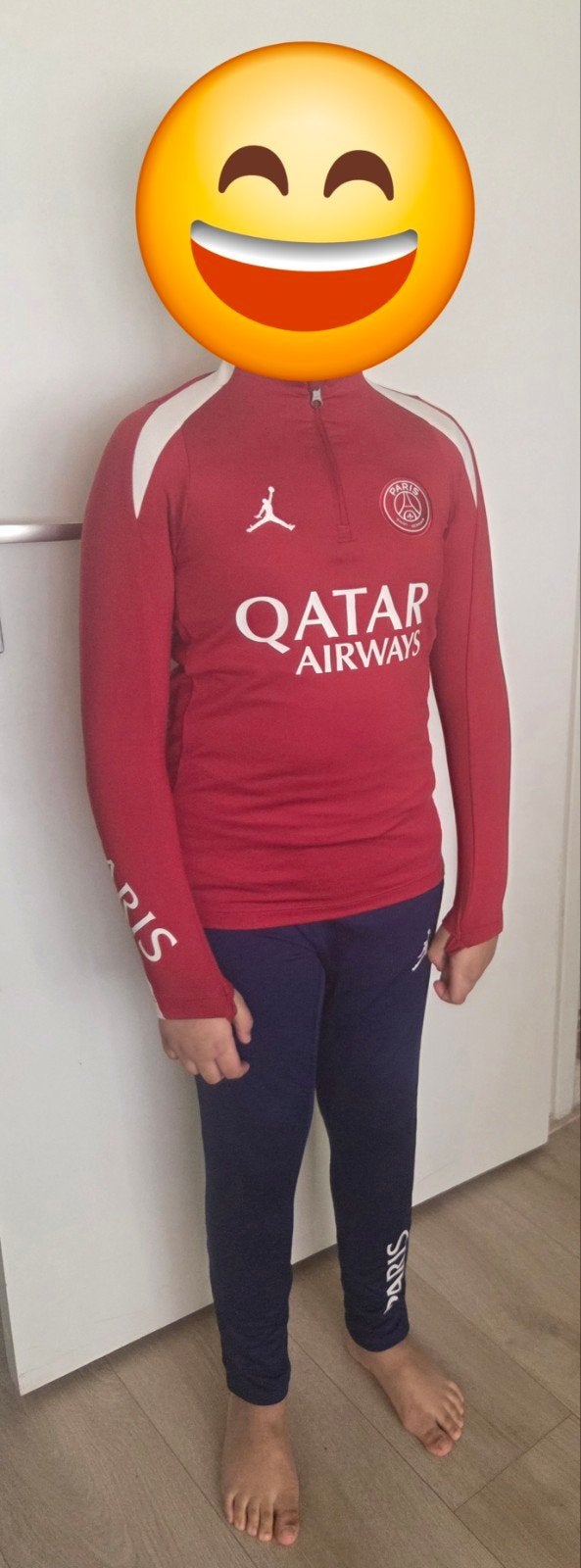 PSG Trainingspak Maat 128-137 cm, Kinderen en Baby's, Kinderkleding | Maat 128, Ophalen of Verzenden, Zo goed als nieuw, Setje