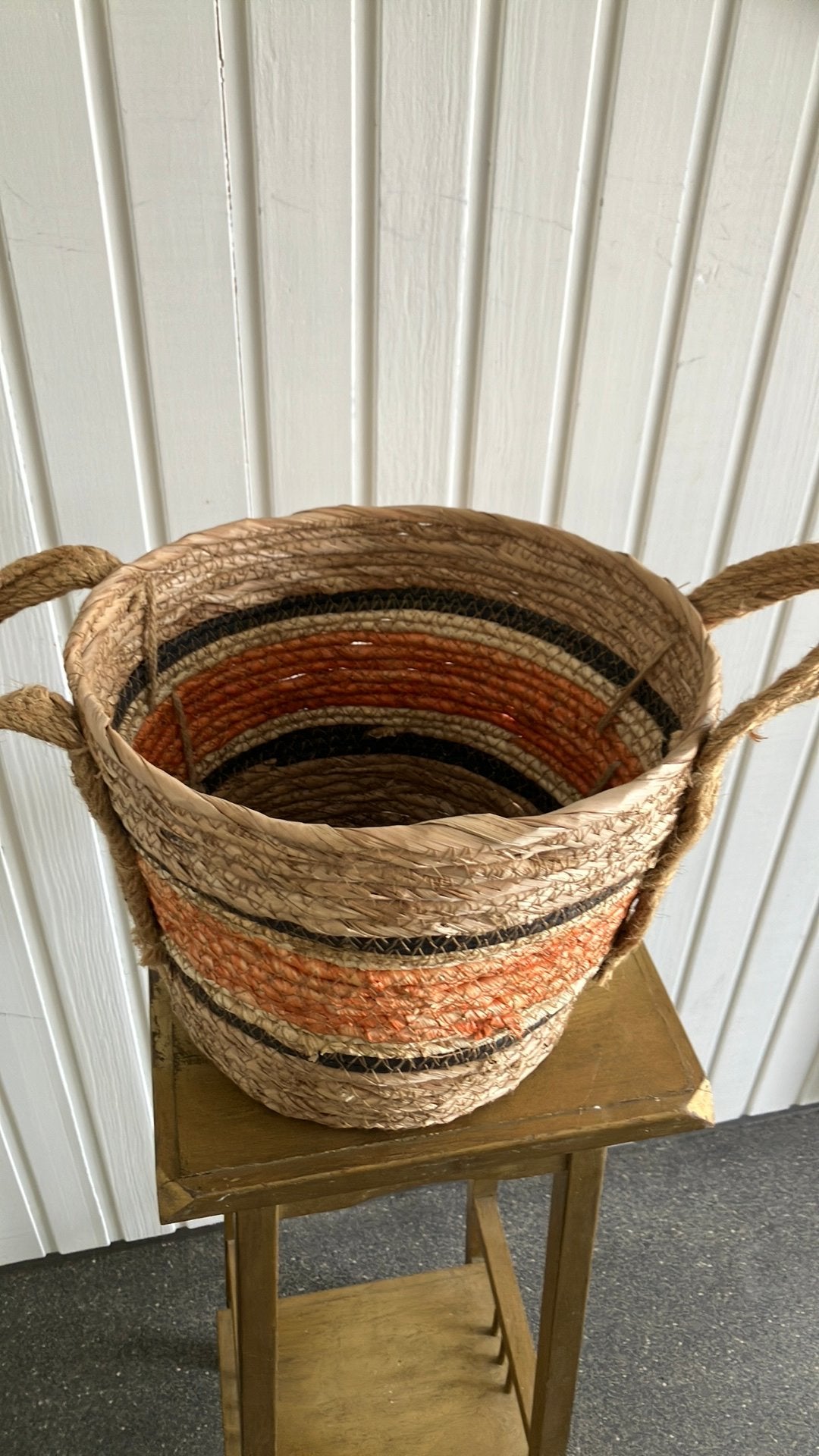 Rieten mand, Huis en Inrichting, Ophalen of Verzenden, Zo goed als nieuw, Rond, Riet