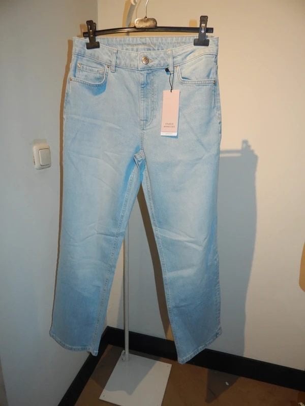 Studio Anneloes nieuwe broek straight fit licht blauw S/M, Studio Anneloes, Nieuw, Maat 36 (S), Lang