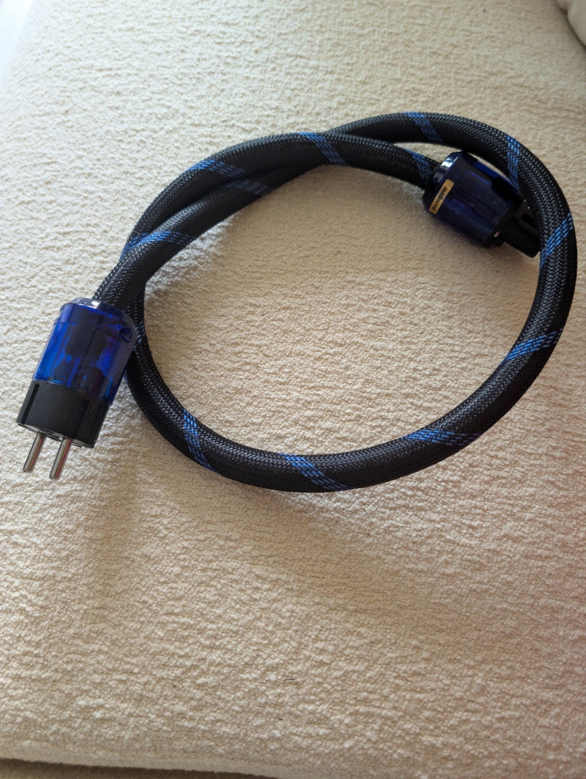 Schuko Kabel voor Versterker/CD Speler audiocrast, Ophalen of Verzenden, Zo goed als nieuw, Minder dan 2 meter, Overige kabels