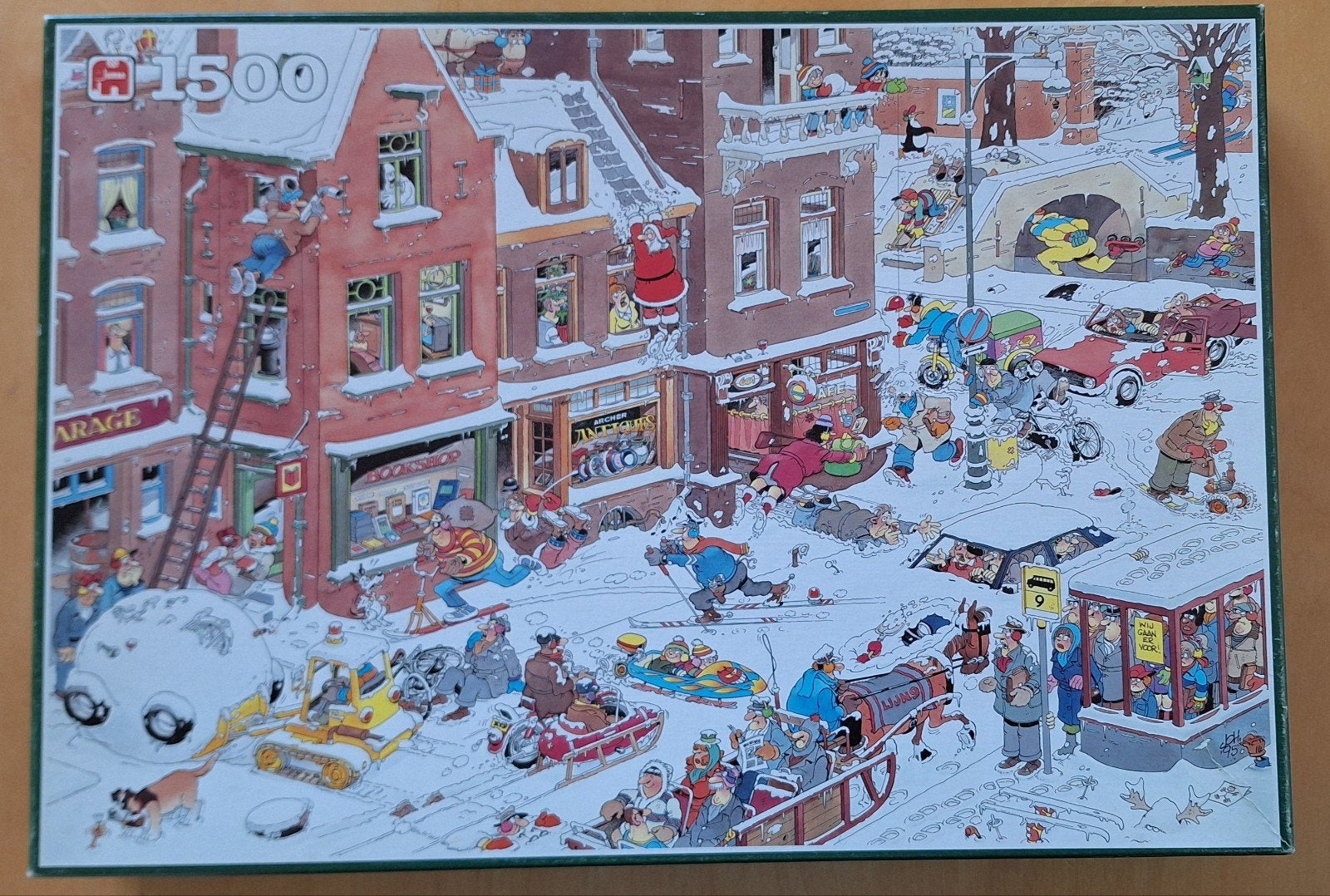 Jan van Haasteren puzzel: Sneeuwpret, Hobby en Vrije tijd, Denksport en Puzzels, Ophalen of Verzenden, 500 t/m 1500 stukjes, Zo goed als nieuw