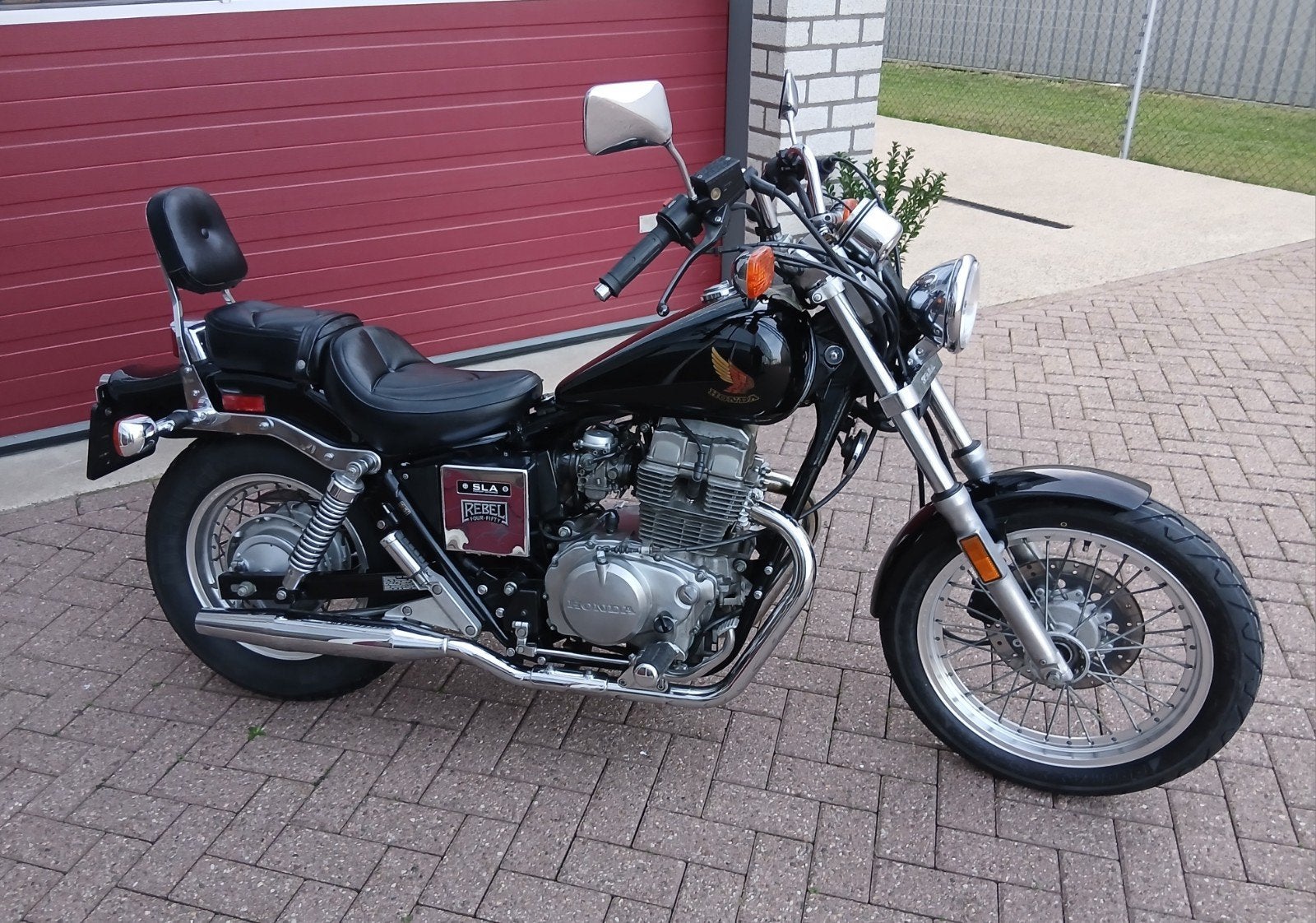 prachtige honda rebel 450 zwart # 5380 mls##plaatje#A2, 450 cc, Japan, Chopper, Onbekend