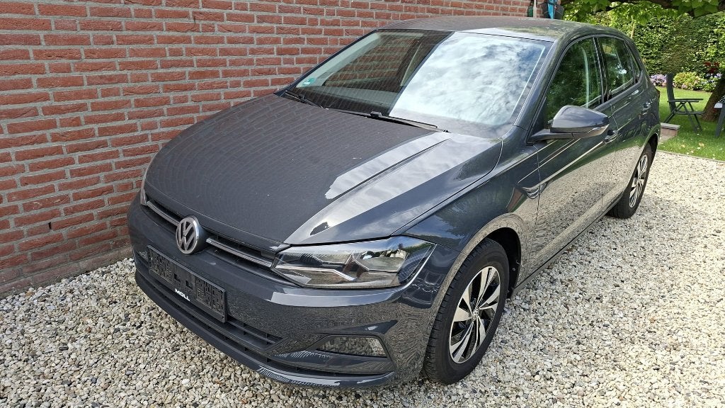 VW Polo 1.0  95 pk  Nieuw model 2018.donkergraniet, Auto's, Voorwielaandrijving, Stof, Zwart, 95 pk