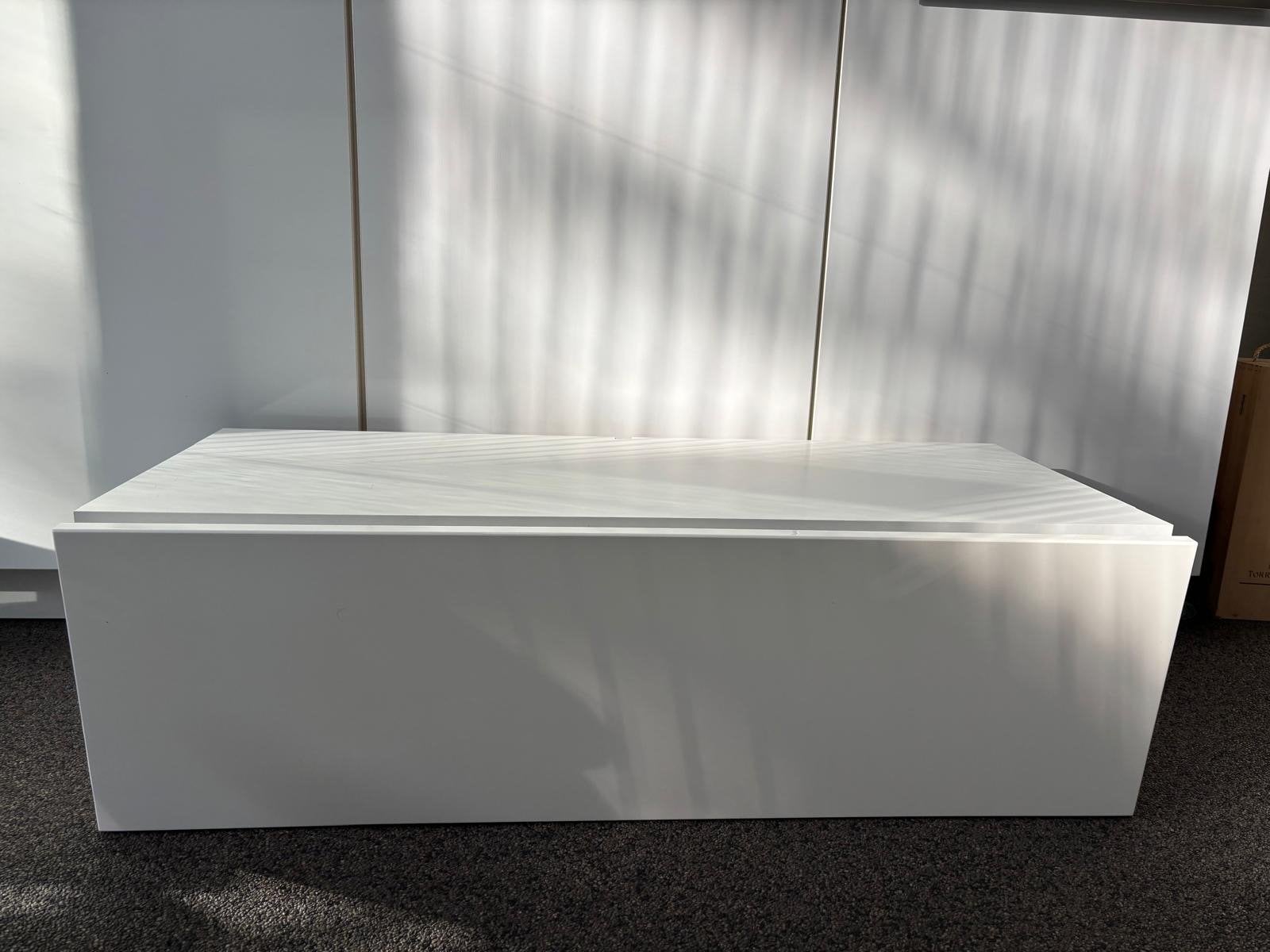 Meubella Flame TV-meubel hoogglans wit 100x40x30 cm, Ophalen, Kunststof, Gebruikt, 50 tot 100 cm