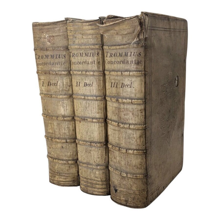 3 x Trommius, A. Volkomene Nederlandsche Concordantie 1685, Boeken, Ophalen of Verzenden, Gelezen