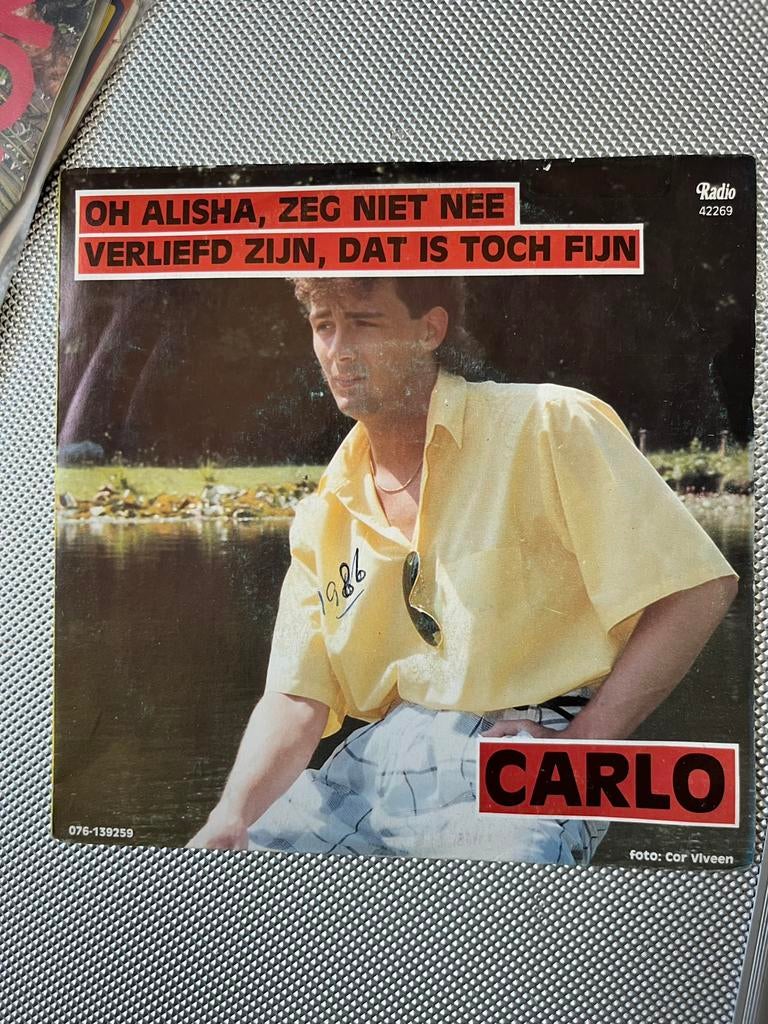 Carlo - oh alisha zeg niet nee, Cd's en Dvd's, Vinyl | Nederlandstalig, Ophalen of Verzenden, Zo goed als nieuw, Overige formaten