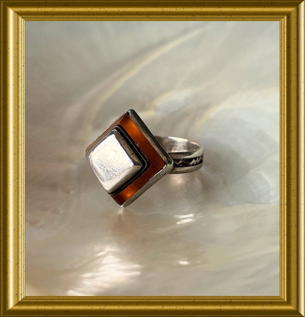 Aparte zilveren ring: tuareg, toeareg, Ophalen of Verzenden, Zilver, Ring