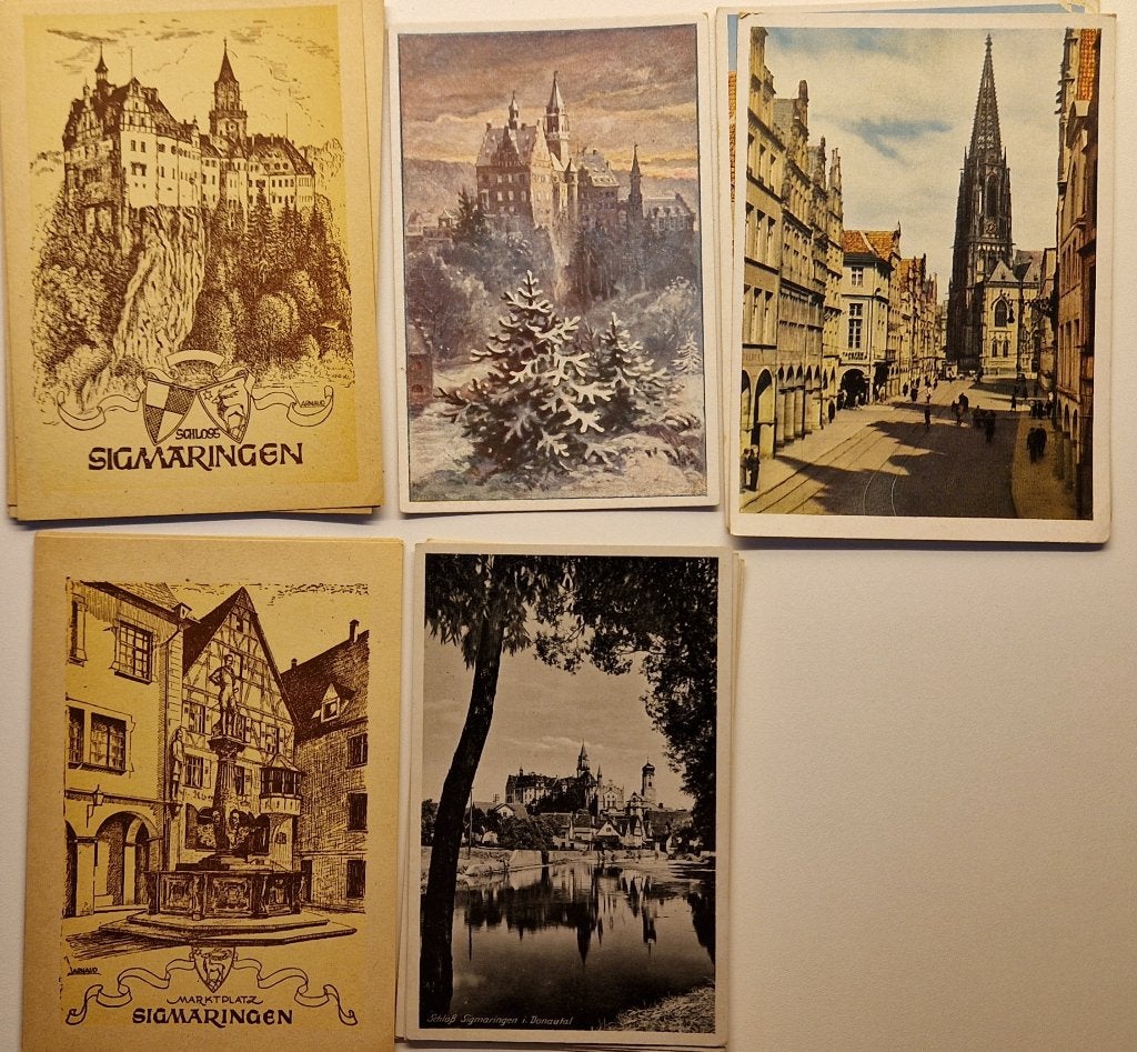 20 Ansichtkaarten uit diverse landen, Ophalen of Verzenden, 1940 tot 1960, Gelopen, Stad of Dorp