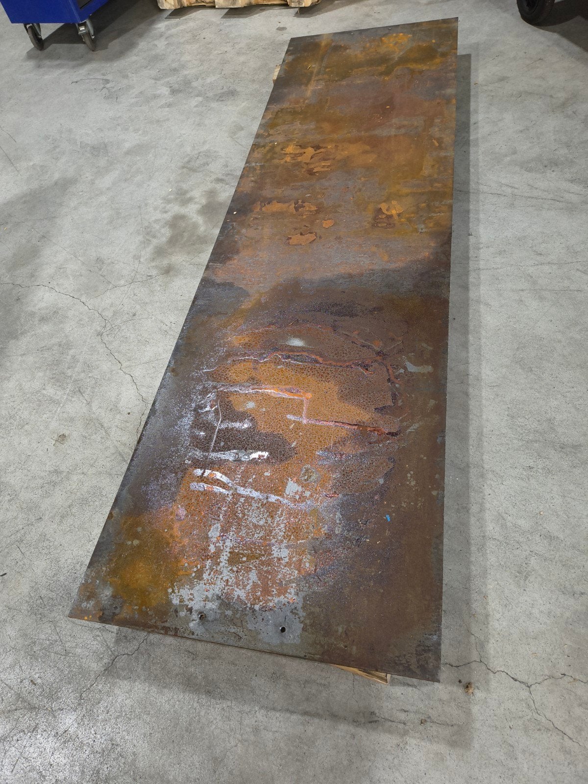 staalplaat 582x2005x8mm, Doe-het-zelf en Verbouw, Metalen, Ophalen, Gebruikt, IJzer