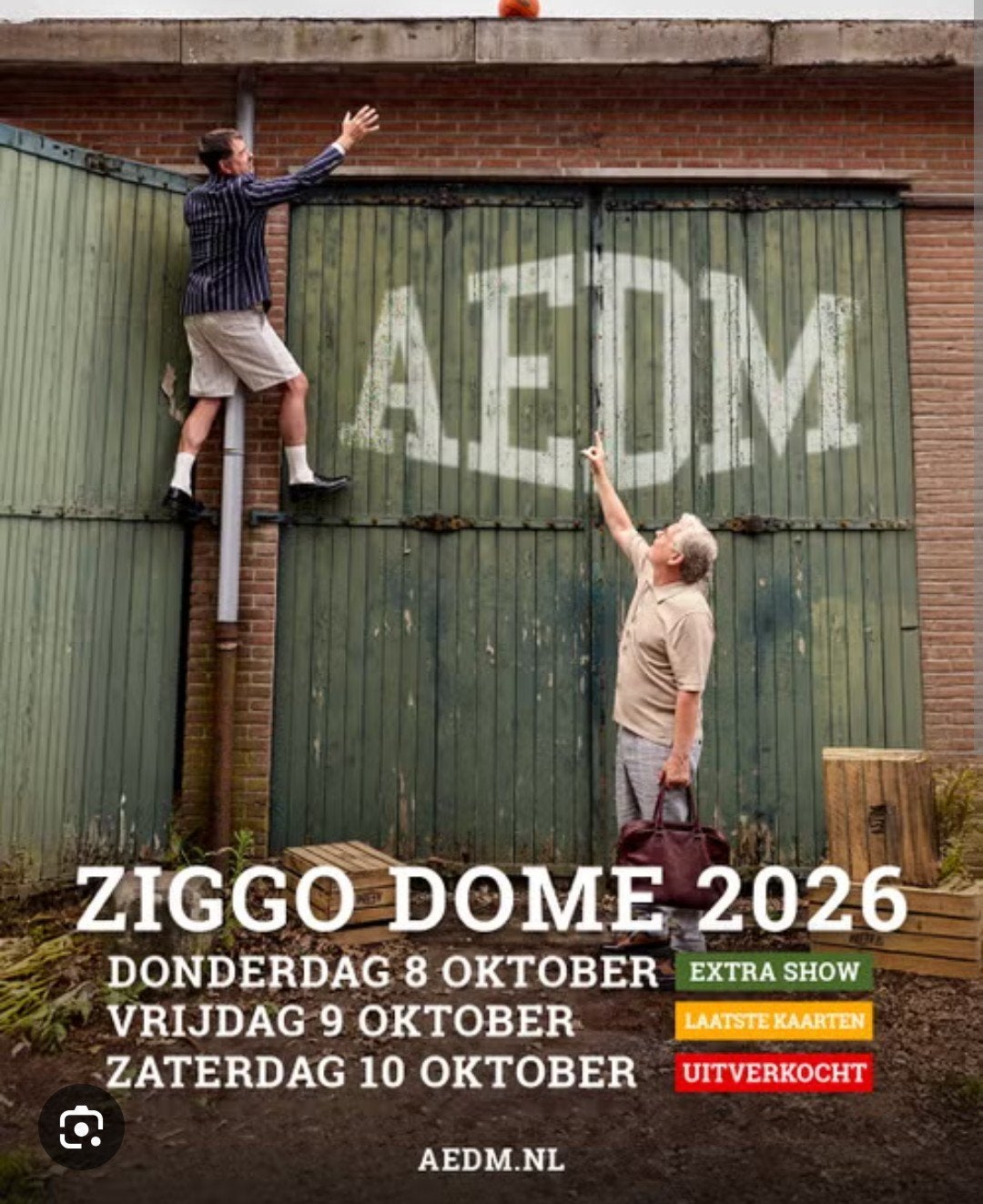 Acda en de Munnik 9 okt concert vooraan, Twee personen, Oktober
