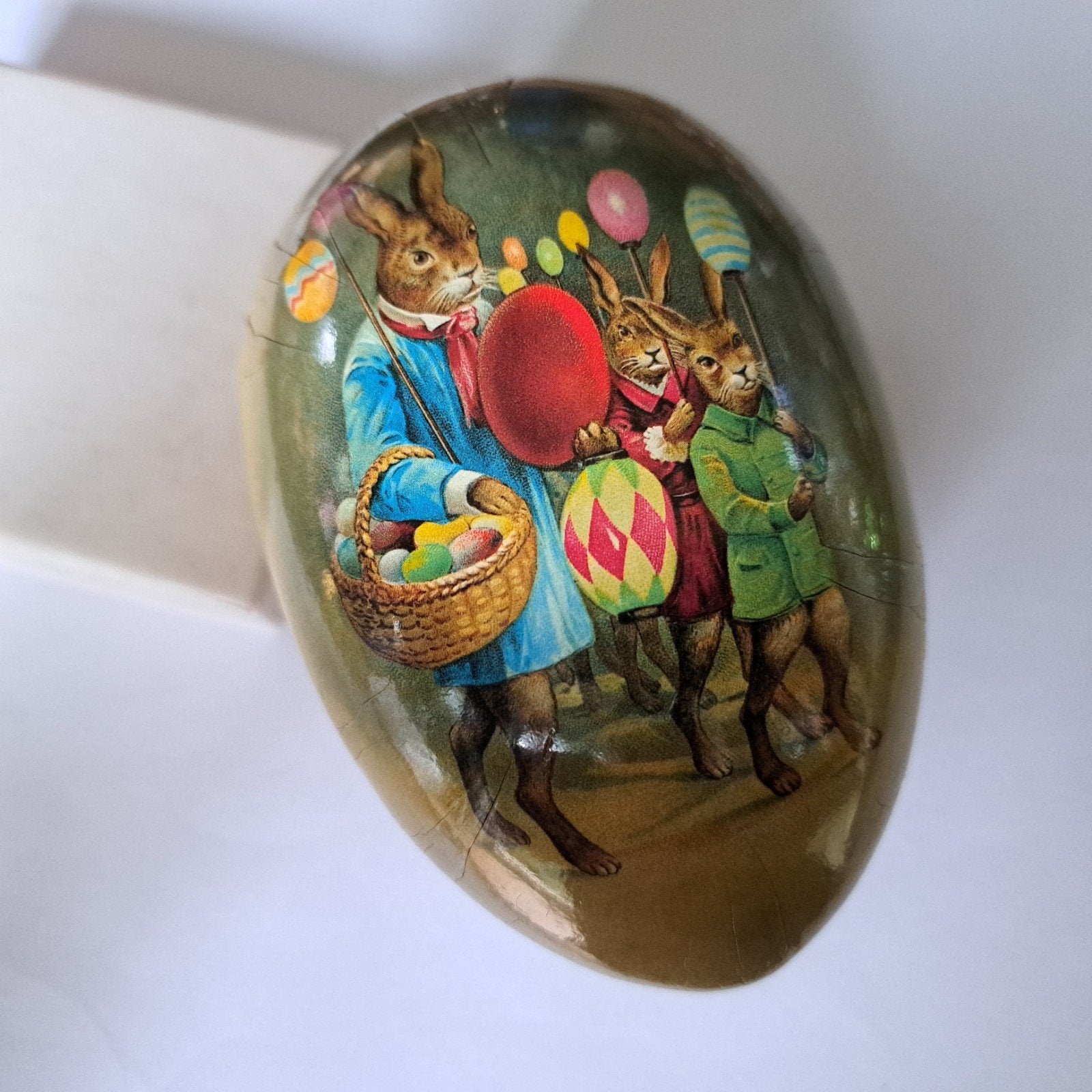Vintage candy container paasei karton, Antiek en Kunst, Verzenden