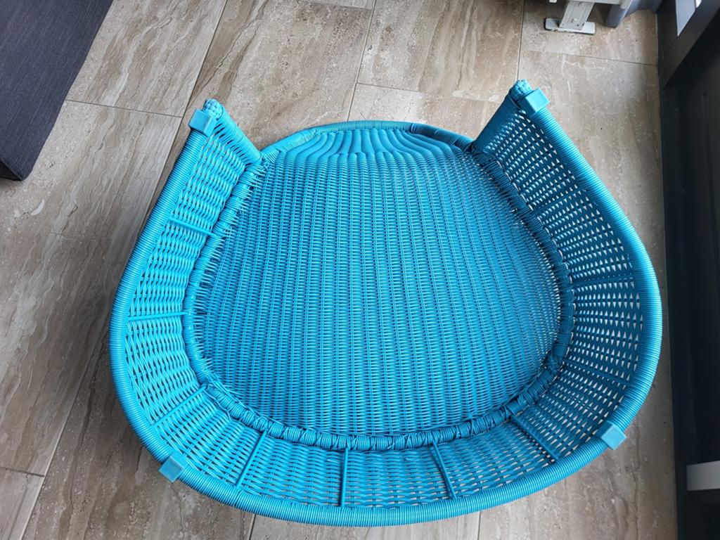 Ikea PS Savo vintage lounge stoel Monica Mulder 2001, Ophalen, Gebruikt, Blauw, Eén