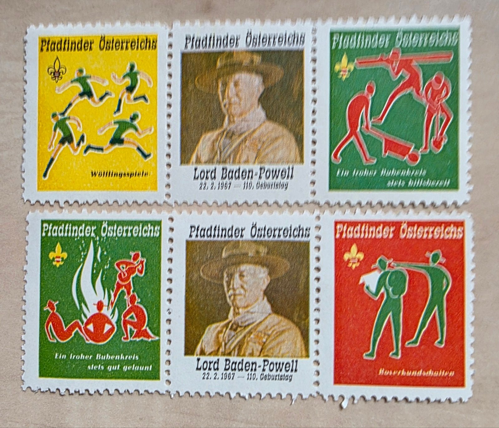 070) ORIGINELE SLUITZEGELS SCOUTING  OOSTENRIJK, Verzenden, Postfris, Overige thema's