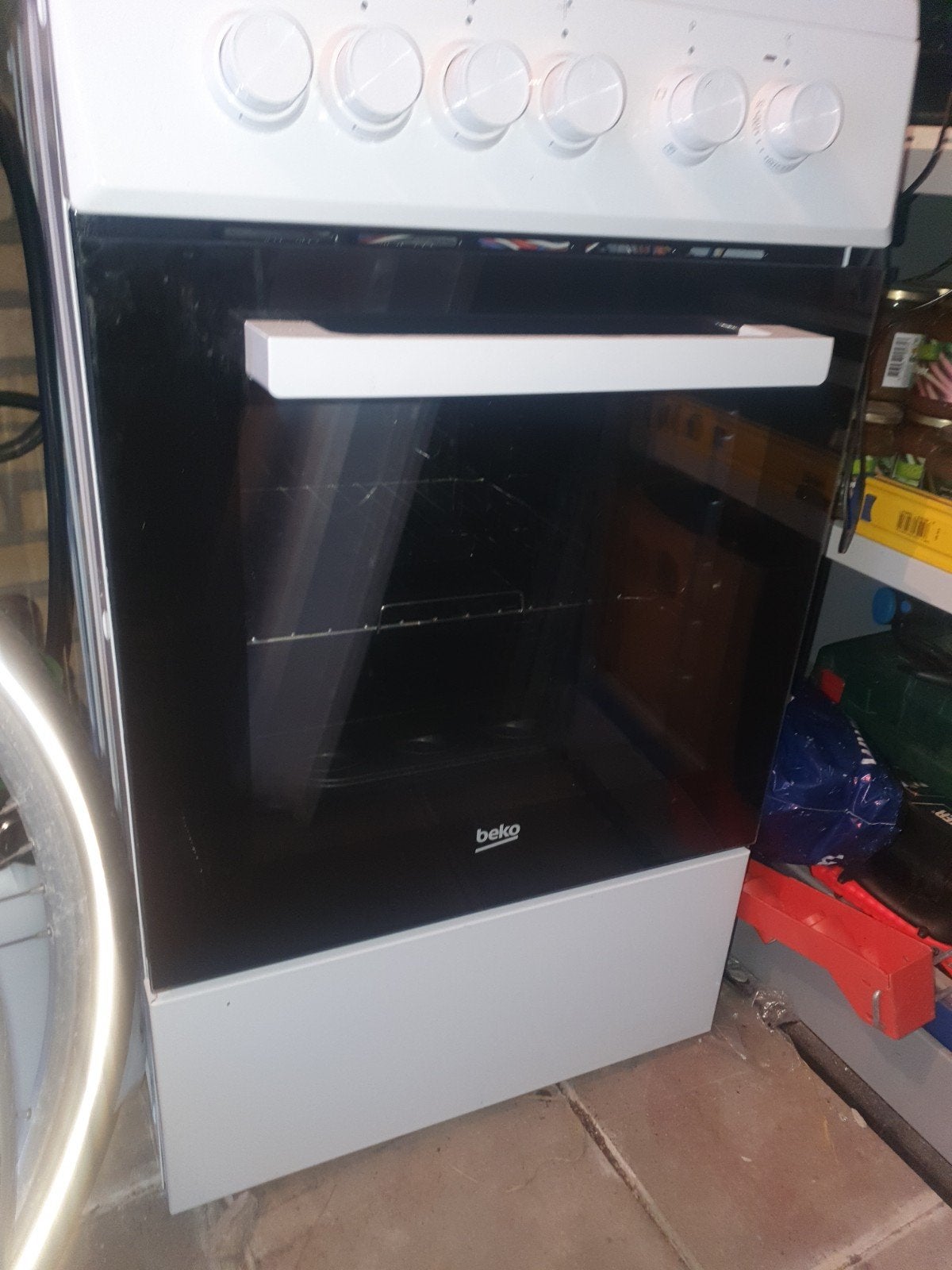 zgan BEKO gasfornuis, Witgoed en Apparatuur, Ophalen, 4 kookzones, Zo goed als nieuw, Gas