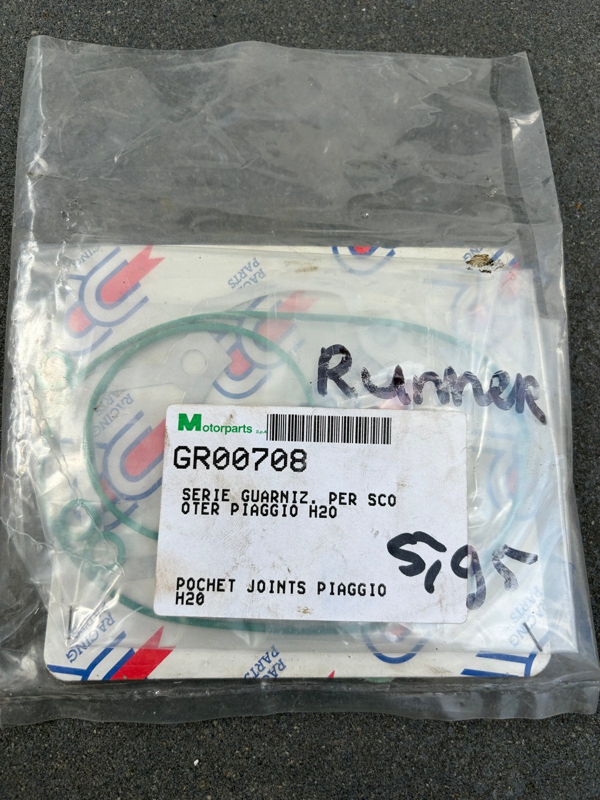 Piaggio gilera Runner Pakkingset GR00708, Ophalen of Verzenden, Nieuw, Blok, Piaggio