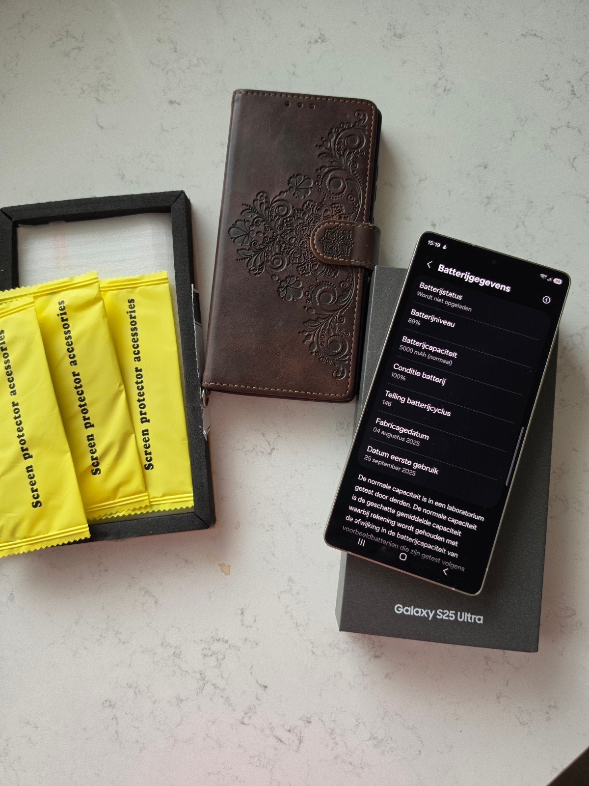 Samsung Galaxy S25 Ultra 256GB Zwart - Zo goed als nieuw, Telecommunicatie, Mobiele telefoons | Samsung, Ophalen, Overige modellen