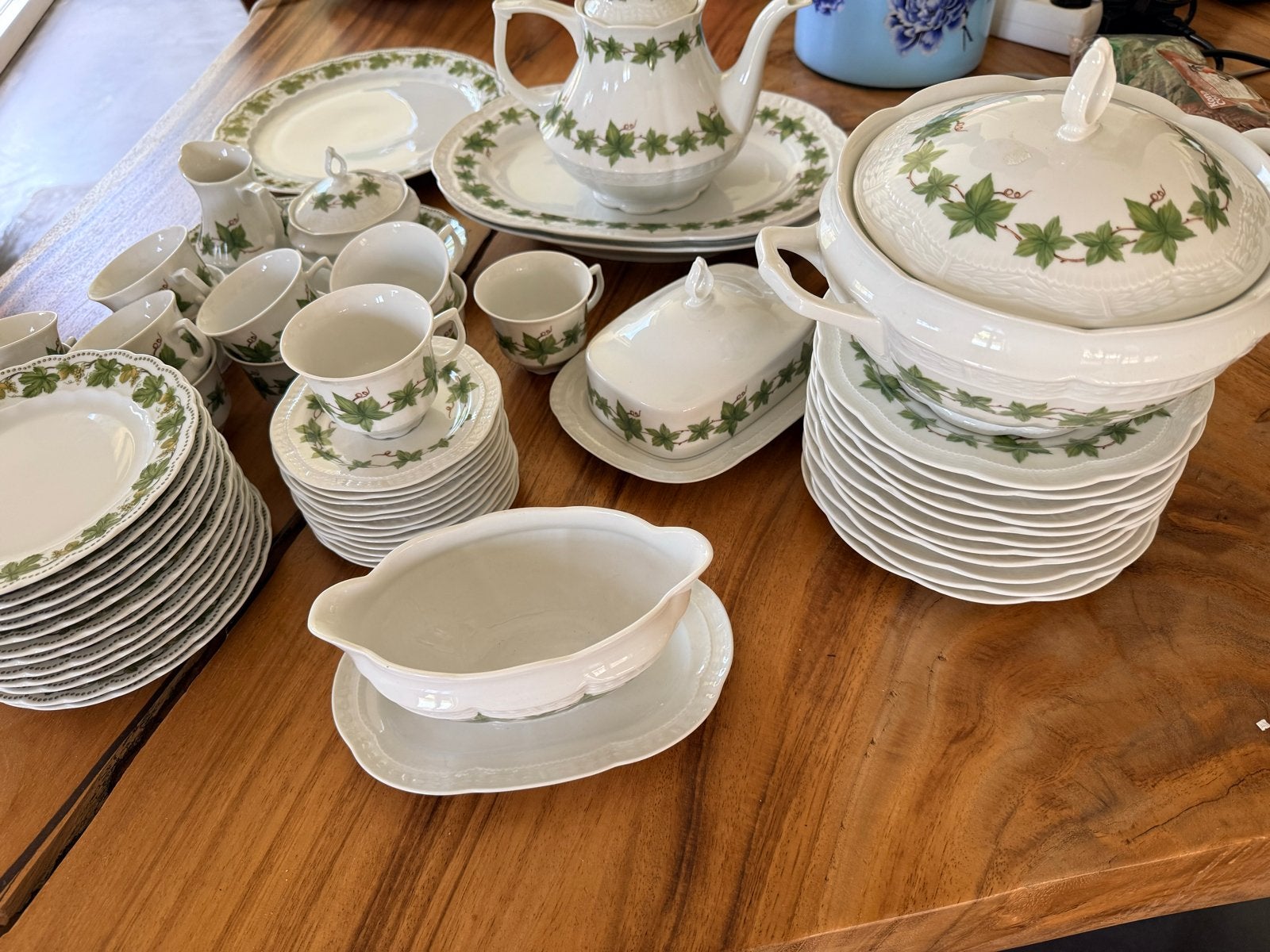 Servies Scherzer & Eschenbach - Wijnranken, Ophalen, Overige merken, Klassiek, Zo goed als nieuw