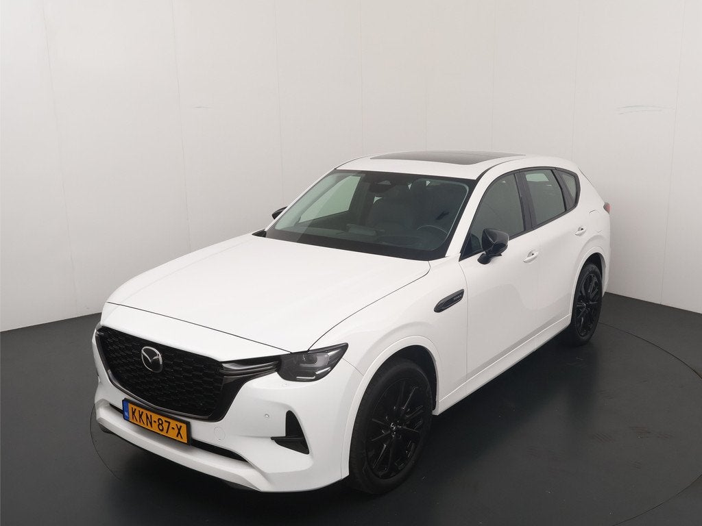 Mazda CX-60 2.5 e-SkyActiv PHEV 327pk Homura | Trekhaak | 2., Auto's, Mazda, 12 maanden, Gebruikt, 4 cilinders, Wit