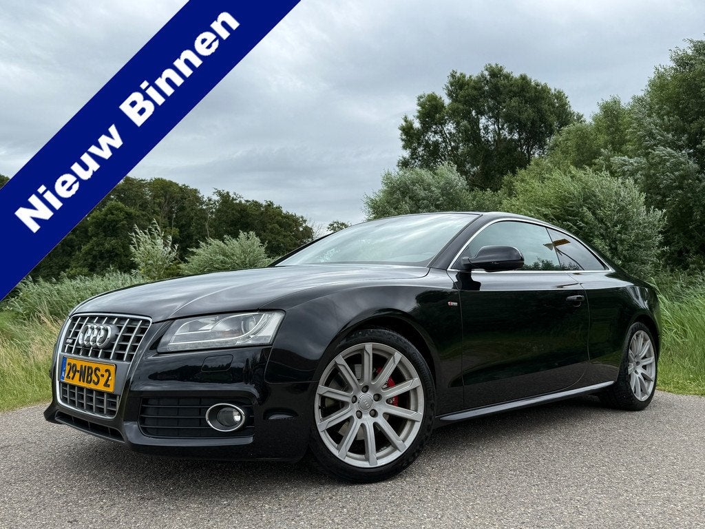 Audi A5 Coupé 2.0 TFSI Pro Line S Automaat | H-Leder | Orig, Euro 5, Parkeersensor, Gebruikt, Zwart