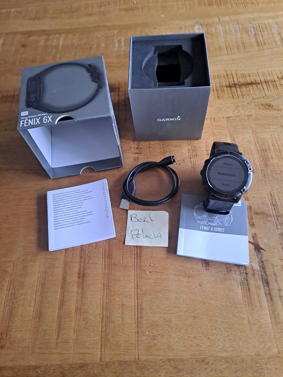 garmin fenix 6x pro, Ophalen