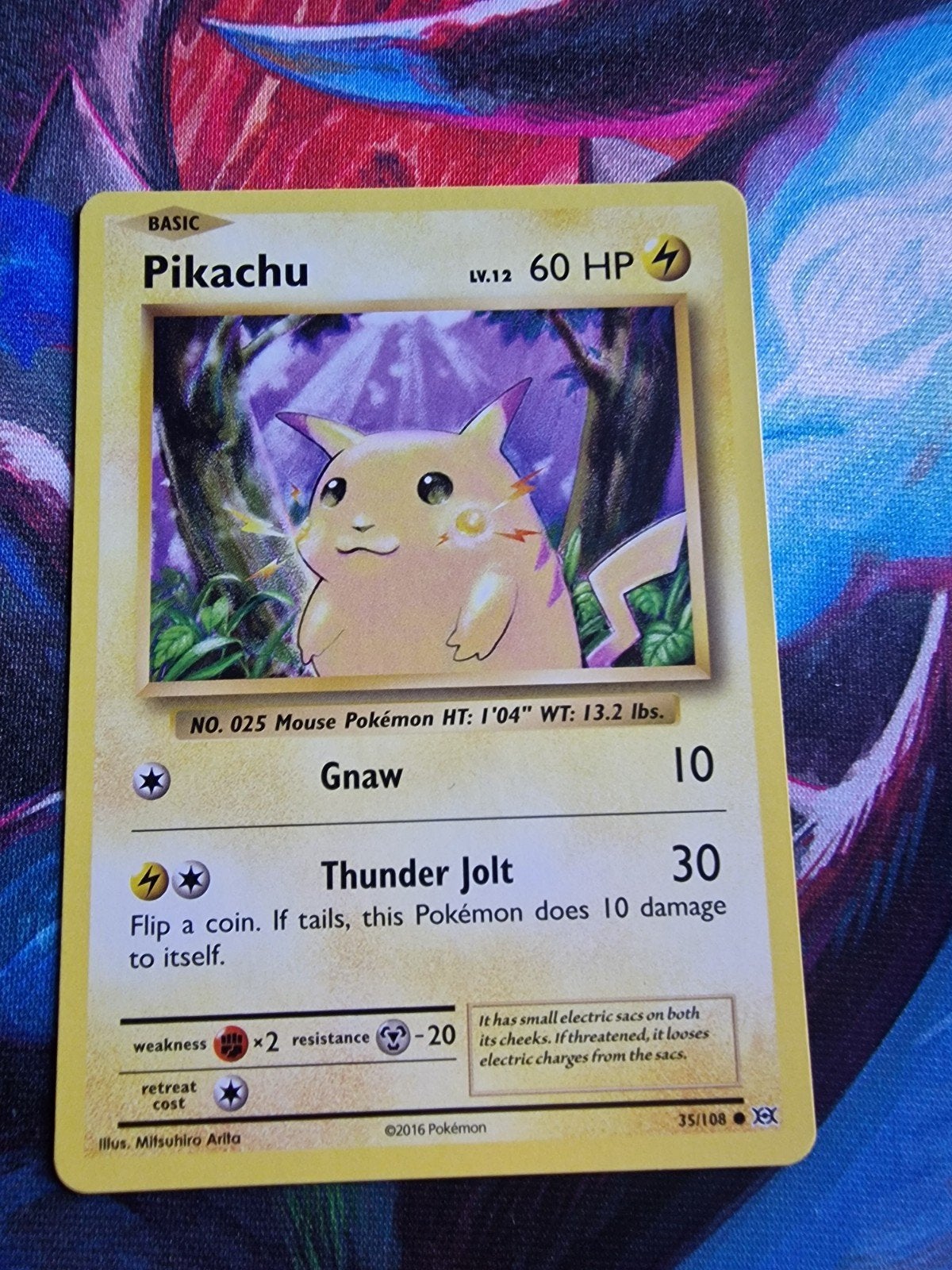 Pikachu Pokémon kaart (2016) - Zo goed als nieuw, Verzenden, Zo goed als nieuw, Losse kaart