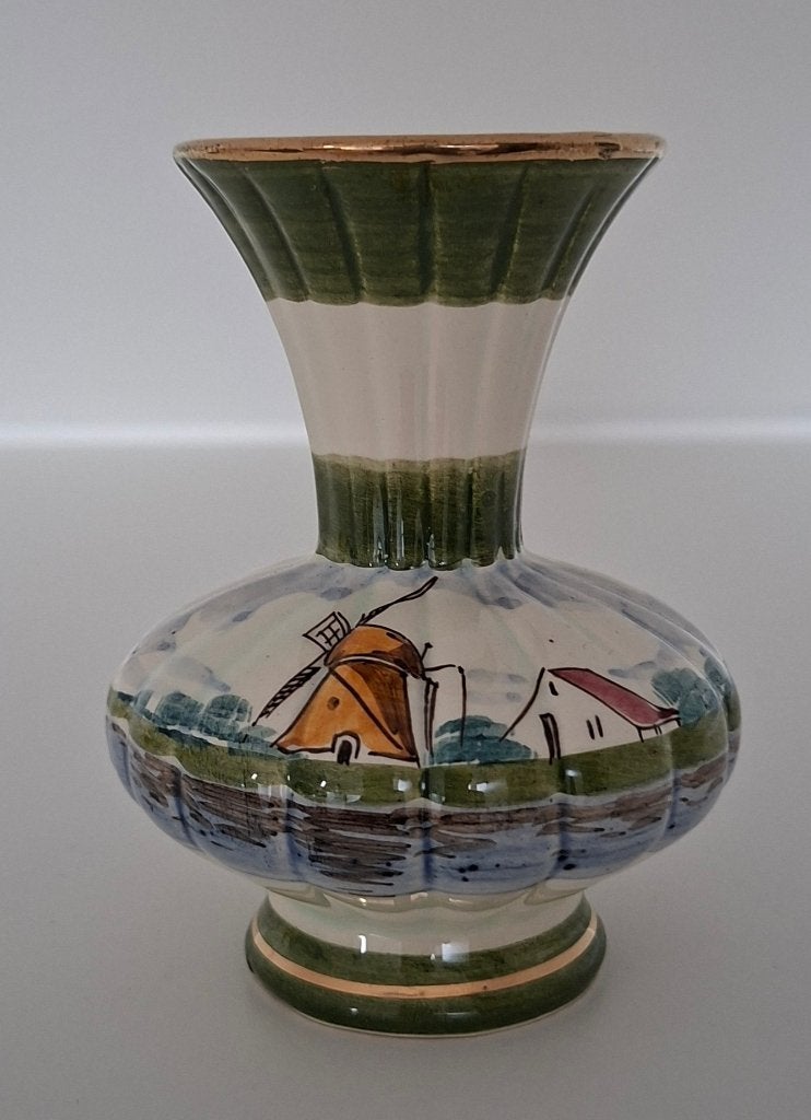 Souvenir vaasje uit Brakel - Gouds Bont, Ophalen of Verzenden