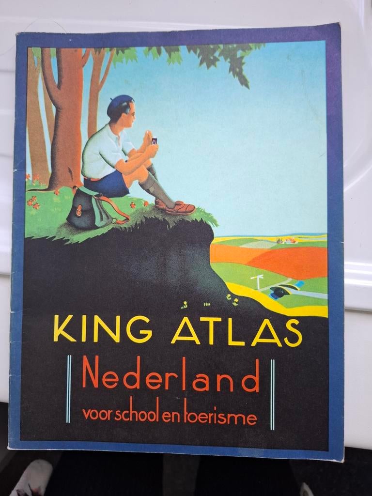 King Atlas Nederland - Voor school en toerisme (Vintage), Overige atlassen, Ophalen of Verzenden, 1800 tot 2000, Nederland