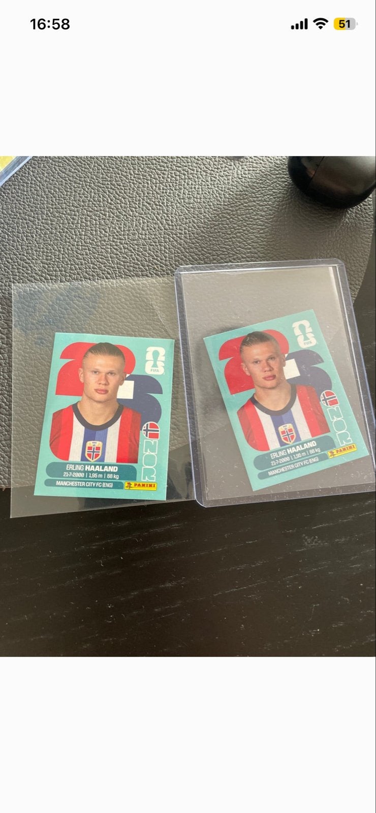 Erling Haaland Panini 2026Voetbalkaart, Verzamelen, Ophalen of Verzenden, Zo goed als nieuw, Buitenlandse clubs, Spelerskaart