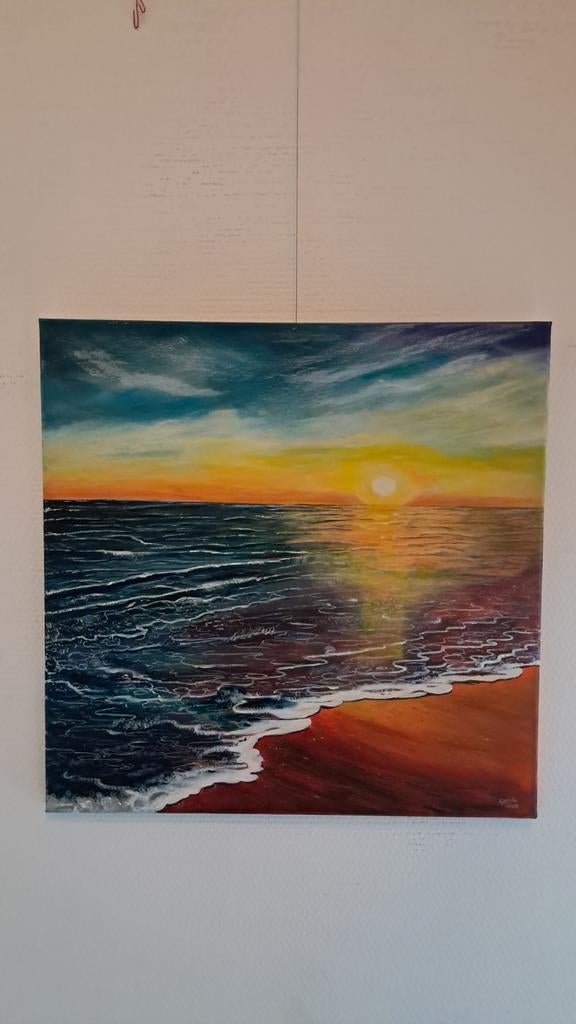Acryl op canvas 50x50, Ophalen of Verzenden