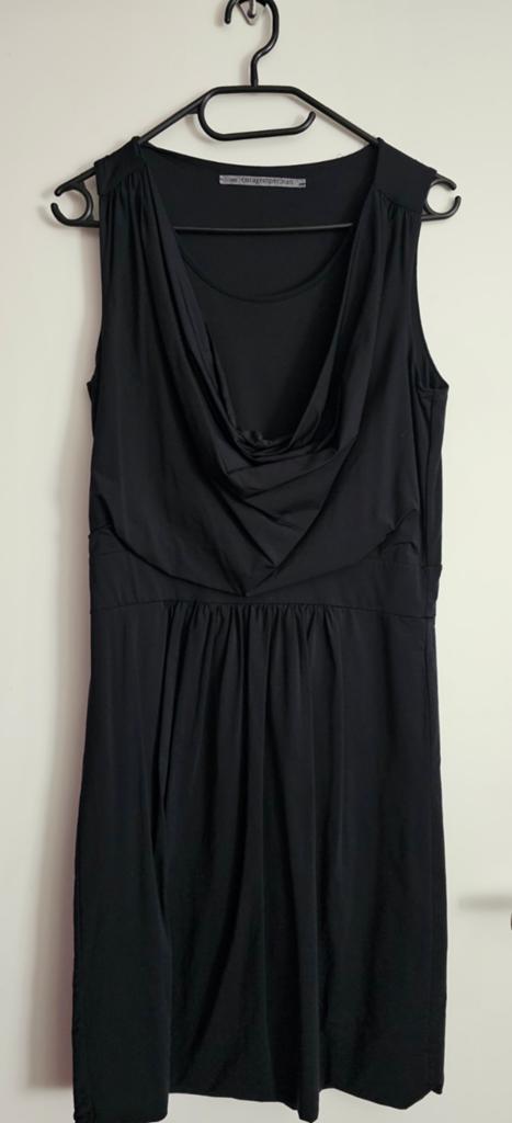 CORA KEMPERMAN; PRACHTIGE ZWARTE JURK M € 17,50, Kleding | Dames, Maat 38/40 (M), Zwart, Ophalen of Verzenden, Zo goed als nieuw