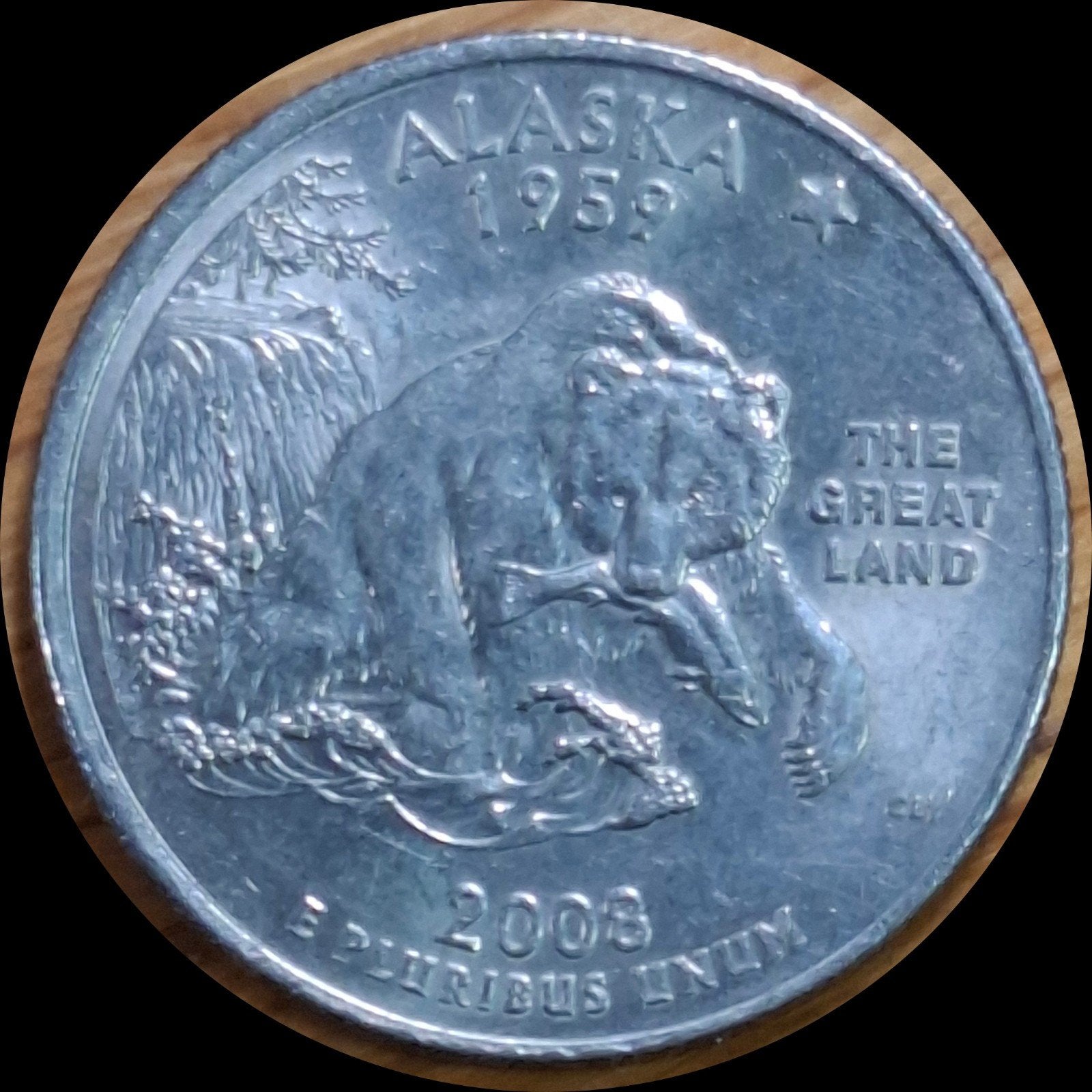 33# USA Quarter 2008P km424 Alaska, Ophalen of Verzenden, Noord-Amerika