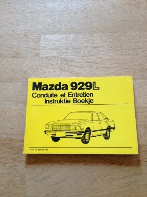 Mazda 929L Instructie Boekje (1979) - NL/Frans, Ophalen of Verzenden
