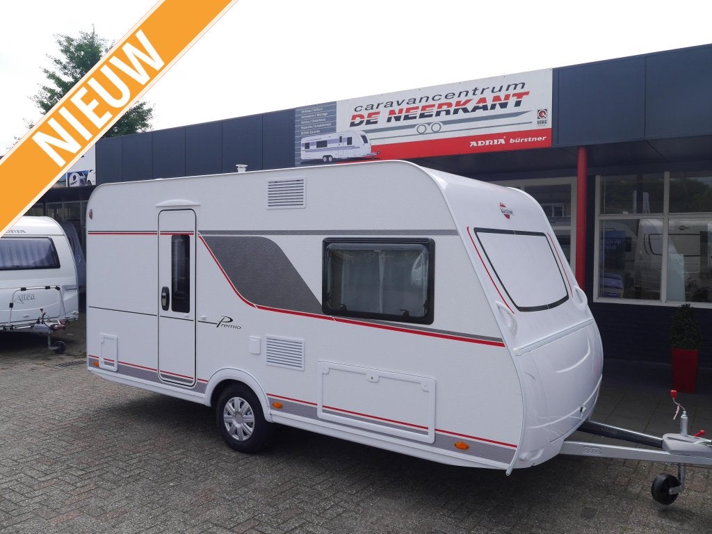Bürstner Premio 395 TS, Caravans en Kamperen, Caravans, Schokbreker, Standaardzit, Bedrijf, Bürstner