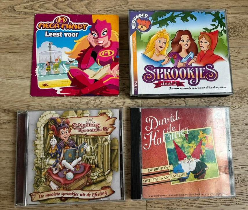 4 Luisterboeken CD - o.a. Efteling, Mega Mindy - Totaal 2,50, Ophalen of Verzenden, Cd, Kind